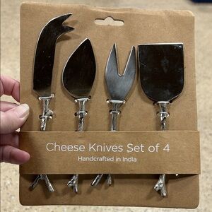 Kirklands Stainless Steel Cheese Knives Set. New.